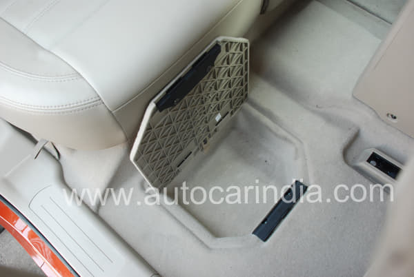 There's plenty of storage in the cabin, including cubbyholes in the floor.